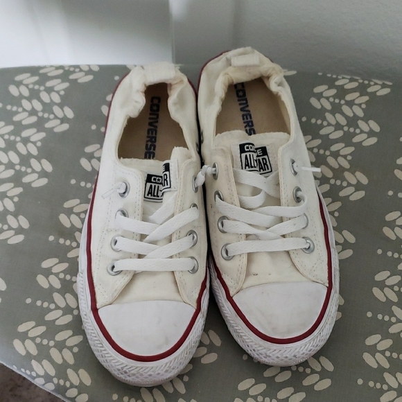 Converse Shoes - Converse White Canvas Sneakers Classic Style